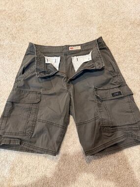 Men's Cargo Shorts in Olive Gray - Durable Utility Style